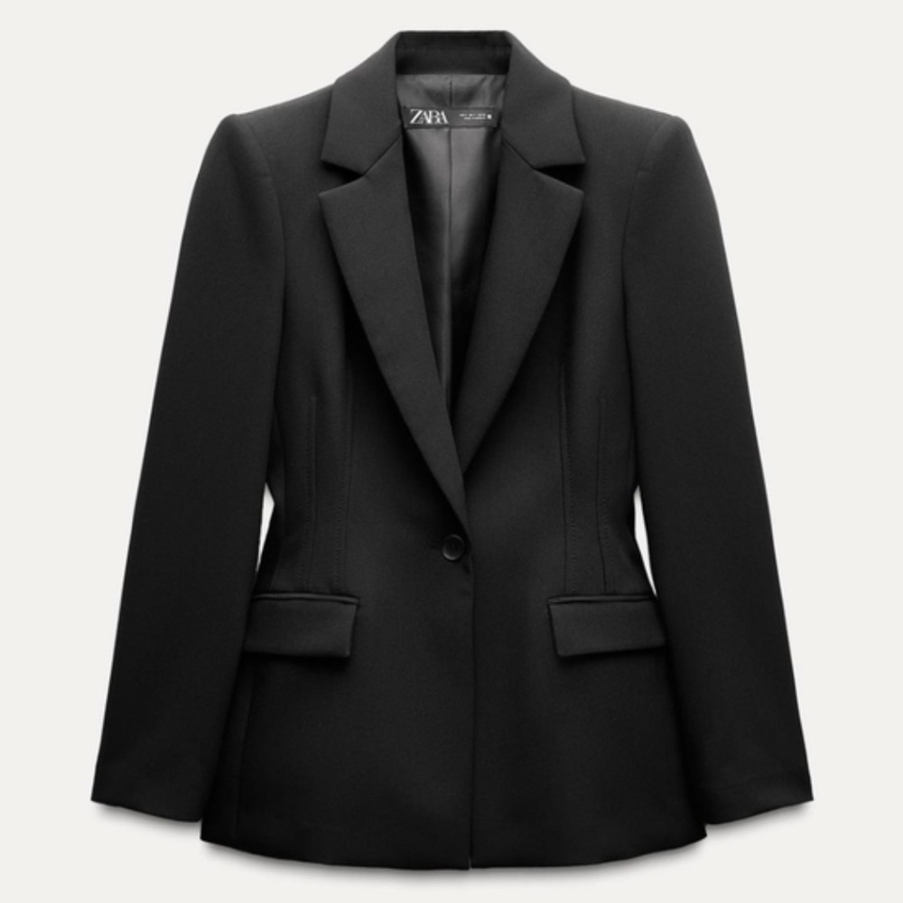 Zara Classic Black Suit Jacket